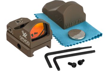 Image of Vortex OPMOD Viper 1x24mm 6 MOA Red Dot Sight, FDE, VRD-6-OP
