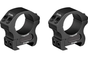 Image of Vortex Pro Series 1 inch Rifle Scope Rings, Weaver/Picatinny, Medium Height, 0.95 inch, Black, PR1-M