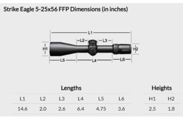 Image of Vortex Strike Eagle 5-25x56mm Rifle Scope, 34mm Tube, First Focal Plane, Black, Matte, Red EBR-7C MOA Reticle, MOA Adjustment, SE-52503