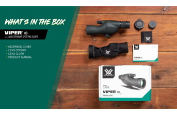 Image of Vortex Viper HD 11-33x50 Spotting Scope Straight, Green, VPR-50S