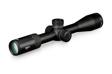 Image of Vortex Viper PST Gen II 3-15x44 mm Rifle Scope, 30 mm Tube, Second Focal Plane, Black, Hard Anodized, Red EBR-4 MOA Reticle, MOA Adjustment, PST-3151