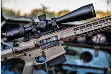 Image of Vortex Viper PST Gen II 5-25x50 mm Rifle Scope, 30 mm Tube, First Focal Plane, Black, Hard Anodized, Red EBR-7C MRAD Reticle, Mil Rad Adjustment, PST-5259