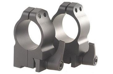 Image of Warne Maxima Steel Rings, 1in, Ruger #1, MINI 14-30 Grooved Receiver, QD, Medium - Matte 1RLM