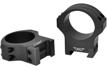 Image of Warne Hyperlite Rings, Matte Black, 1in, High, 8502M