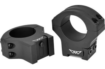 Image of Warne HyperLite Tikka Rifle Ring, Matte Black, 1Inch High, Black, 8502TM