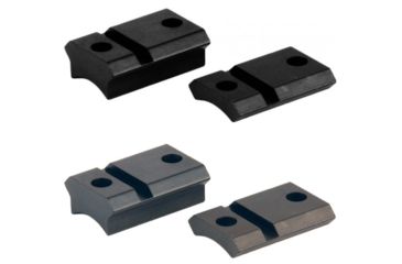 Image of Warne Maxima Steel Rifle-Scope Base - 2 piece base for J.C. Higgins, Mauser FN .860 RHS, Gloss Black, Matte Black