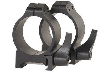 Image of Warne Maxima Steel Rings, 30mm, Weaver/Picatinny, QD, Medium - Matte 214LM