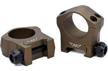 Image of Warne Mountain Tech Scope Mount Rings, 1 inch, Medium, Burnt Bronze, 7201BB