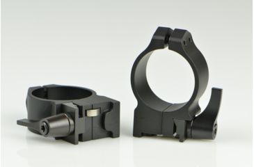 Image of Warne Maxima Steel Rings, 30mm, Ruger #1, MINI 14-30 Grooved Receiver, QD, Medium - Matte 14RM
