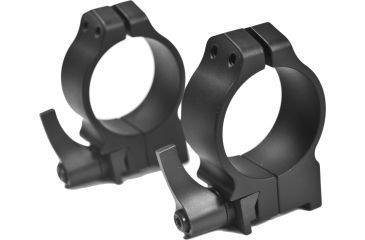 Image of Warne Maxima Steel Rings, 30mm, Ruger #1, MINI 14-30 Grooved Receiver, QD, Medium - Matte 14RM