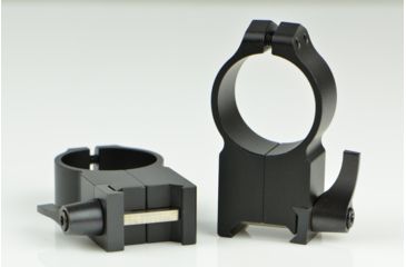 Image of Warne Maxima Steel Rings, 30mm, Weaver/Picatinny, QD, Ultra High - Matte 217LM