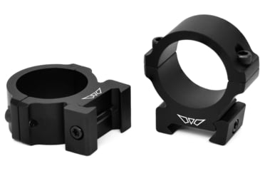 Image of Warne Vapor Low Horizontal Matte Rings, 30mm, V613M