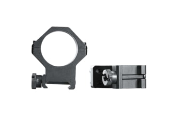 Image of Weaver 30mm Four Hole Skeleton Rifle Scope Rings, High, Matte Black 48366