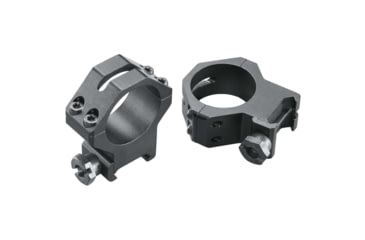 Image of Weaver 30mm Four Hole Skeleton Rifle Scope Rings, High, Matte Black 48366