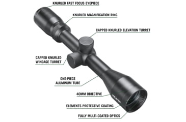 Image of Weaver Classic Series Rifle Scope - 3-9x40mm SFP Dual-X 1in, W803940