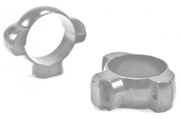 Image of Weaver Grand Slam Steel Standard Rings, 1in, Medium, Nickel - 49239