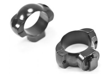 Image of Weaver Steel Dovetail Rings, 1in, Medium, Black - 49202