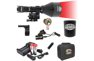 Image of Wicked Hunting Lights W404iC Night Hunting Light Kit, Red, W2077