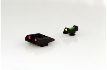 Image of Williams Gun Sight Self Defense Pistol Sights, Glock 42 &amp; 43, Green/Red, 71033