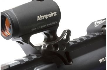 Image of Wilson Combat Accu-Rizer Scope Mount, Aimpoint Micro, T-1, H-1, Black TR-MICROMOUNT