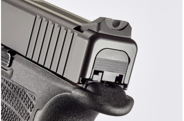 Image of Wilson Combat Battlesight Rear Sight for Glock, U-Notch, Serrated Blade, Black, 933B