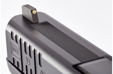 Image of Wilson Combat Vickers Elite Glock Sight Set, Black Serrated Rear, Gold Bead Front, .245 in, 901BGB245