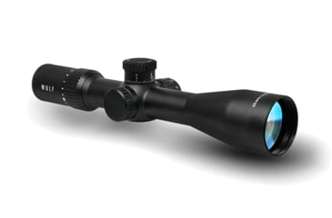 Image of Wulf Optics Hurricane Compact 4-14x44mm 30mm Tube Rifle Scope, Second Focal Plane, W-MIL1 Illuminated Reticle, Black, WU9115