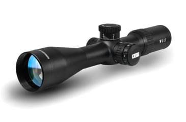 Image of Wulf Optics Hurricane Compact 4-14x44mm 30mm Tube Rifle Scope, Second Focal Plane, W-MIL1 Illuminated Reticle, Black, WU9115