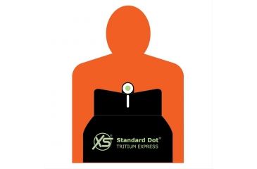 Image of XS Sight Systems DXW Standard Dot for Sig P225, P226, P228, P229, P320, Springfield XD, XDm &amp; XDs, Tritium Front, White Stripe Rear SI-0002S-4