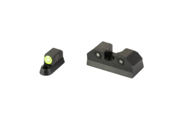 Image of XS Sights R3D, 2.0, Standard Height Tritium Night Sight, For CZ P10, Green Front Outline, Green Tritium Front/Rear, CZ-R202S-6G