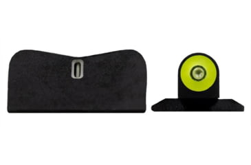 Image of XS Sight Systems SW0036P5Y DXT II Big Dot S&W Bodyguard 380 Tritium Green W/Yellow Outl
