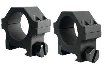 Image of Yankee Hill Machine 4-Screw Low Profile Scope Ring Set Short 30mm Weaver Matte Black