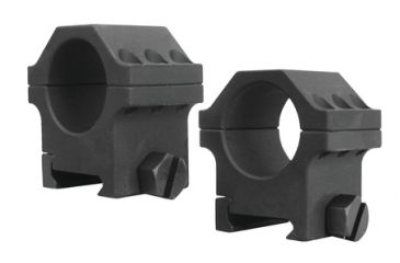 Image of Yankee Hill Machine 6-Screw Scope Ring Set Medium One Inch Weaver Matte Black