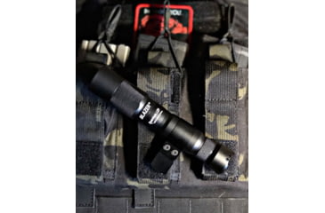 Image of Z-Bolt Blazer LEP Weapon Light - Dual Fuel - Hot Button &amp; ARMS Mount, Black, LEP-18650-PORT-HBR-IB-17S