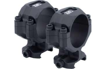 Image of ZRODelta StealthCut 34mm x 1.25 Height Scope Ring Set, 6061 Black Anodize, ZRO-SC-34-M