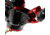 ACCU-TAC Hyb-500 Hydro Bipod, Picatinny, Cants, Remote Vert Adjust, Black/Red, Large, HYB-0500