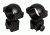 AimSports 1in. Rings 3/8in. Dovetail-High, Black QD10T
