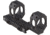 American Defense Manufacturing 2in Offset, 20MOA. 34mm Dual Ring Scope Mount w/ 1/2in Titanium GI Bolts, Black, Small, AD-RECON-20MOA-34-TGIB