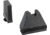 AmeriGlo 9XL Tall Black serrated .500in FRONT, Flat Black .600in Rear, Fits all Glock Except 42 &amp; 43, 9XL, up to 0.490in DH, GL-808