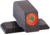 AmeriGlo Front only-Green Tritium Lamp, Orange Outline FRONT .260&quot; H .140&quot; W, SG-212-260-OR