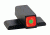 USED Ameriglo Front Tritium Night Sight For SIG/Springfield XD #8 Green With Orange Square Outline .220 Height .140 Width, EDEMO3, Condition Parts Only/Salvage, Defective