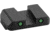 AmeriGlo Glock Standard Steel Rear Pistol Sights, Rear Only, Green Tritium Lamp 2-dot Black Outlines .248 H .160 Sq Notch fits MOS slide, GL-392R
