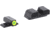 AmeriGlo Green tritium Lamp, LumiGreen Outline FRONT, Black serrated REAR, SIG, Most models using #6 Front #8 Rear, SG-534