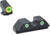 AmeriGlo Green Tritium Lamp, LumiGreen Outline FRONT, Green Tritium Lamp, WhiteOutline U notch REAR, Gen 1-4, 42,43,43X,48, GL-734