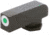 Ameriglo Night Sight, FRONT Only - Green w/ White Outline - For Glocks, .165 Height GL-112T