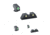 Ameriglo Night Sights, Black, Green, Green Front/Rear