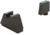 AmeriGlo Optic Compatible 4XL Tall Green Tritium Black Outline .385in front, FlatBlack .480in Rear, GL-824