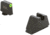 AmeriGlo Optic Compatible 4XL Tall Green Tritium LumiGreen Outline .385in front, FlatBlack .480in Rear, GL-695