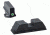 Ameriglo DEFOOR Night Sight Tactical Sets, Serrated Front Flat Rear, for Glock 20,21,29,30,31,32,36,40,41, Green, GT-516