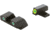 AmeriGlo Spartan 3 Dot Night Sight Set for SIG w/Green Tritium LumiGreen Outline Front/ Green Tritium White Outline Rear, SG-747